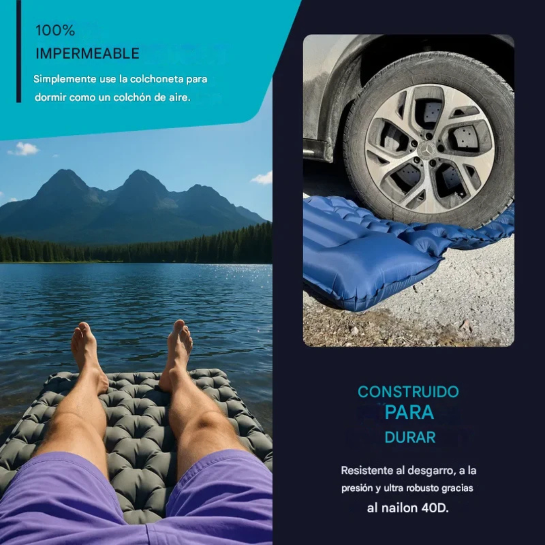 Colchoneta para dormir ultraligera y compacta