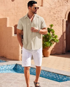 Camisa Guayabera de Lino Cubano para Hombre Frescura y Estilo Atemporal®