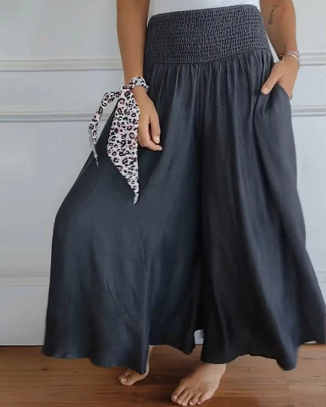 Falda Larga con Bolsillos Estilo Fresco y Natural®
