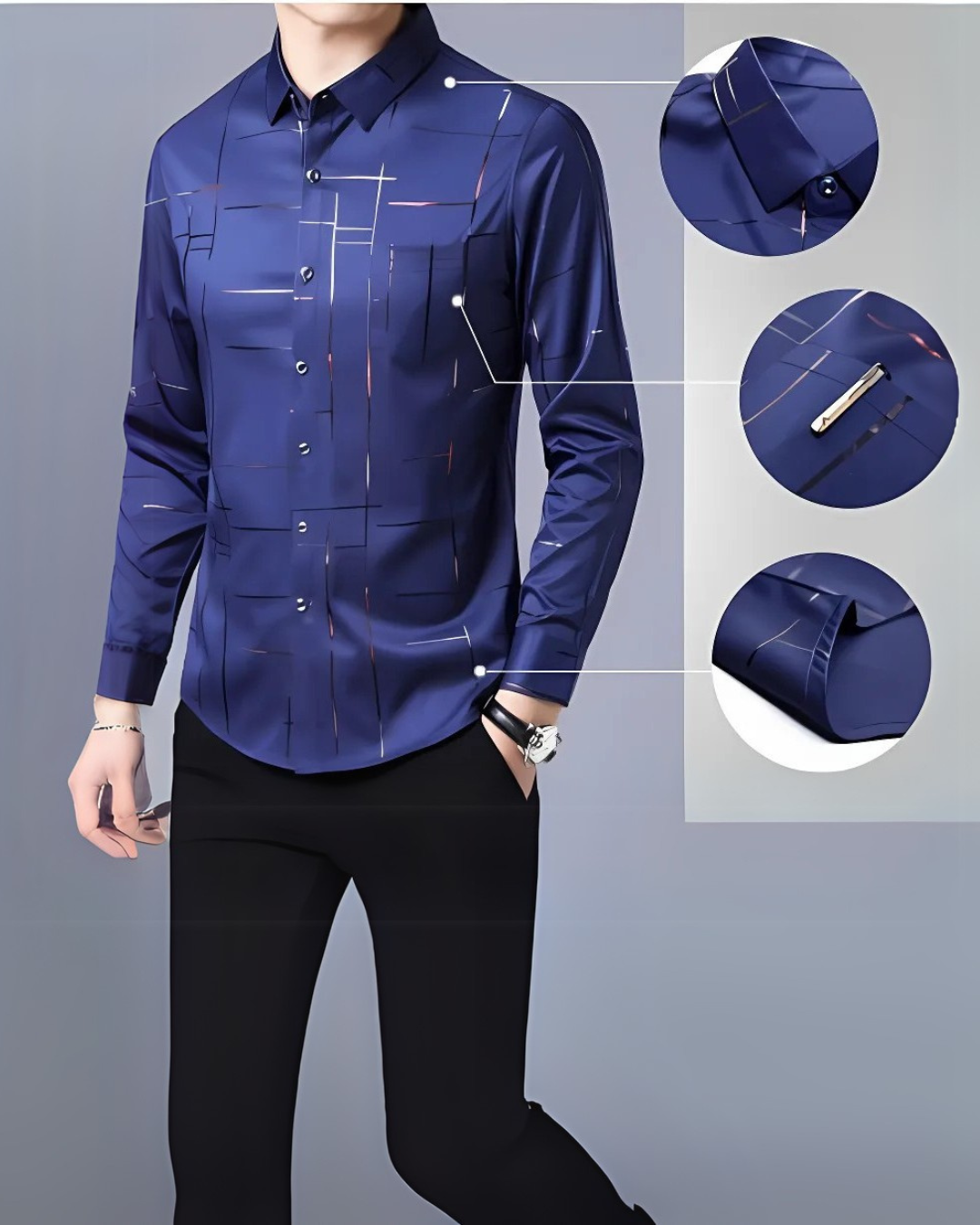 Camisa Transpirable de Manga Larga para Hombre