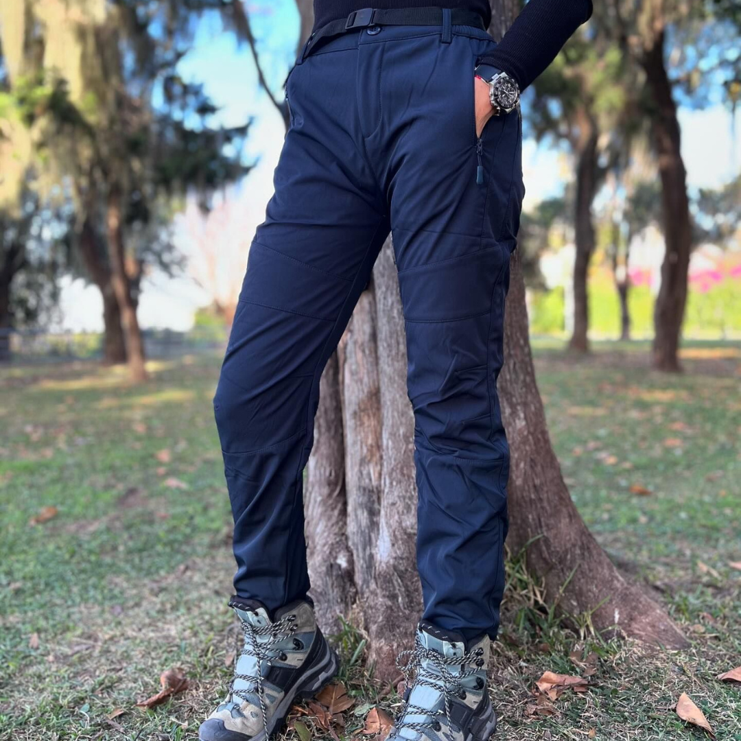 Pantalones térmicos impermeables de tejido flexible unisex
