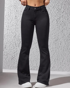 Pantalón Claro Corte Alto Estilo Campana®