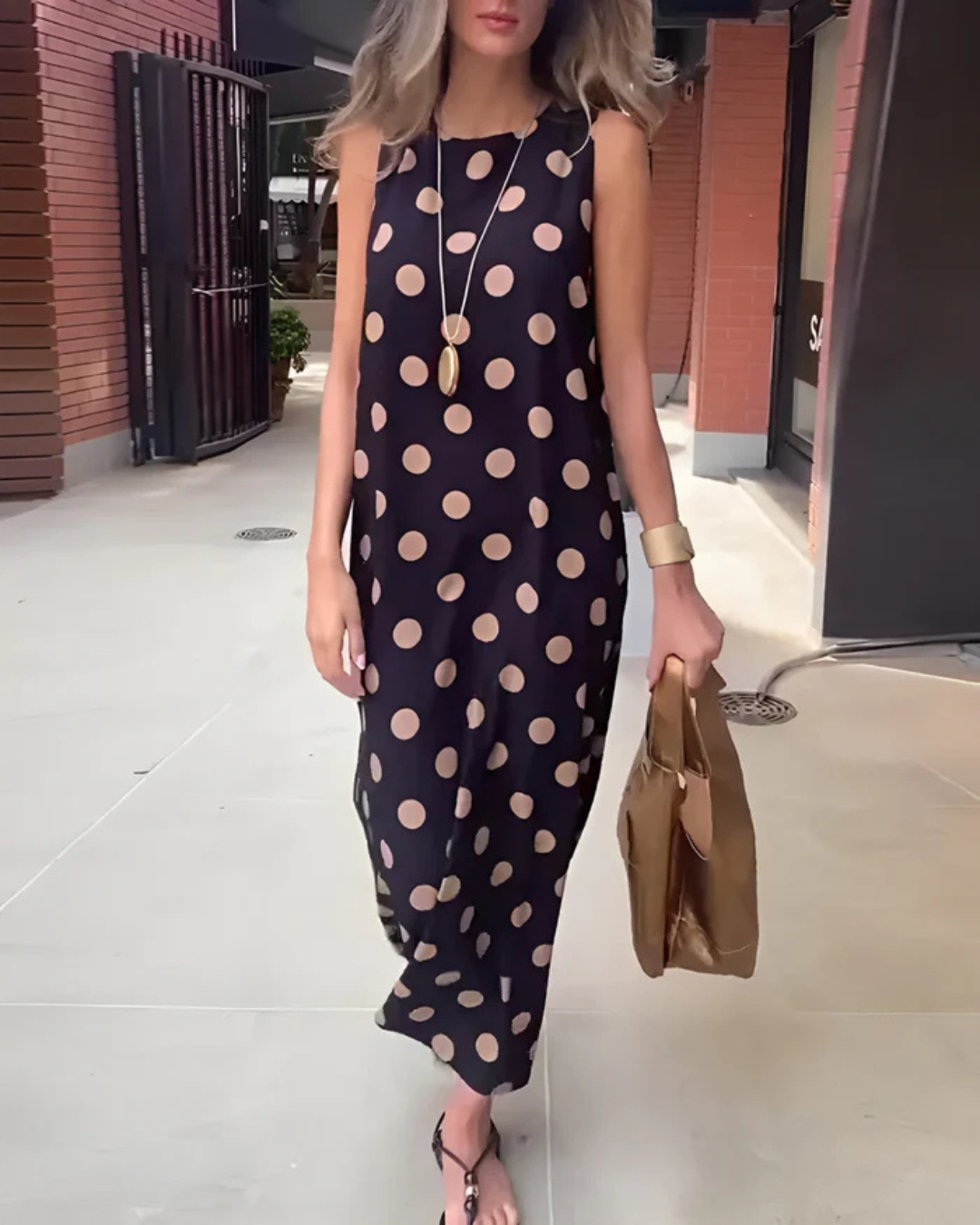 Vestido Holgado de Verano sin Mangas