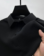 Polo con Tejido Texturizado de Manga Corta para Hombre