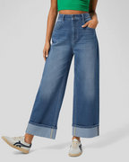 Pantalón con Cintura Alta y Botas Anchas®