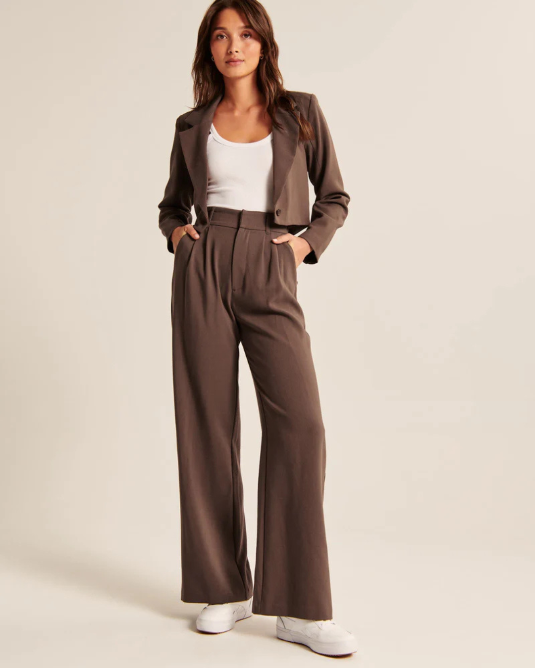 Pantalones anchos de cintura alta®