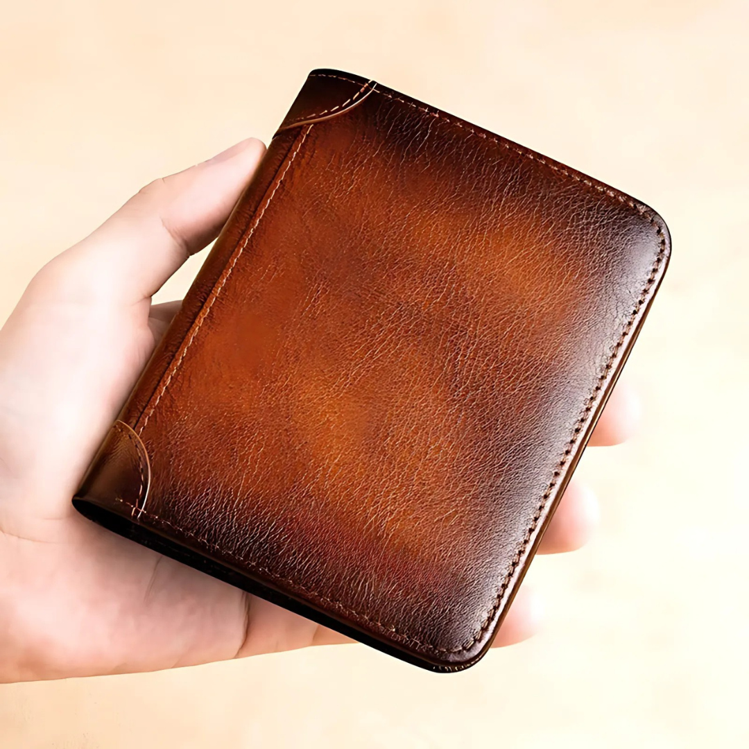 Billetera Impermeable de Cuero Auténtico con Bloqueo RFID Multifuncional®
