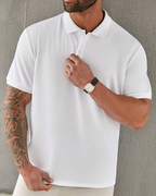 Camisa Polo con Tejido Acanalado para Hombre