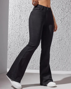 Pantalón Claro Corte Alto Estilo Campana®