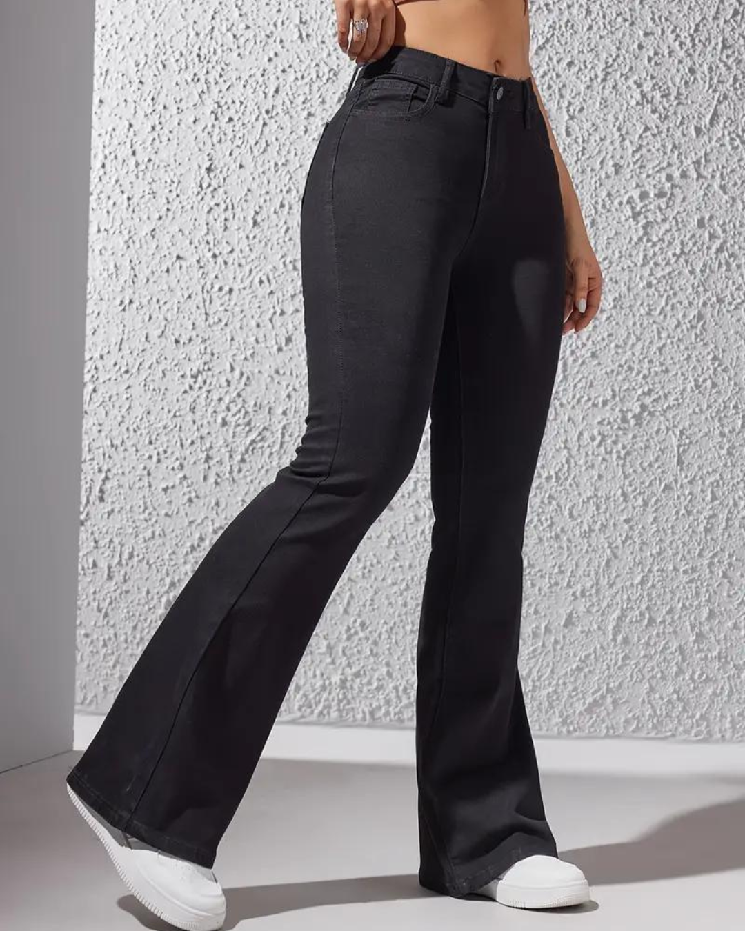 Pantalón Claro Corte Alto Estilo Campana®