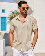 Camisa Guayabera de Lino Cubano para Hombre Frescura y Estilo Atemporal®