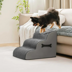 Escalera ajustable con diseño suave y antideslizante para mascotas