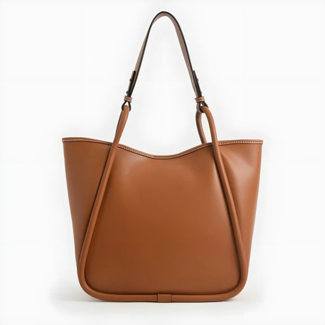 Elegante bolso bandolera de cuero sintético con diseño espacioso y asa ajustable®