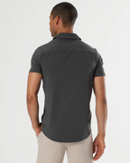 Camisa de Manga Corta con tejido Elástico para Hombre