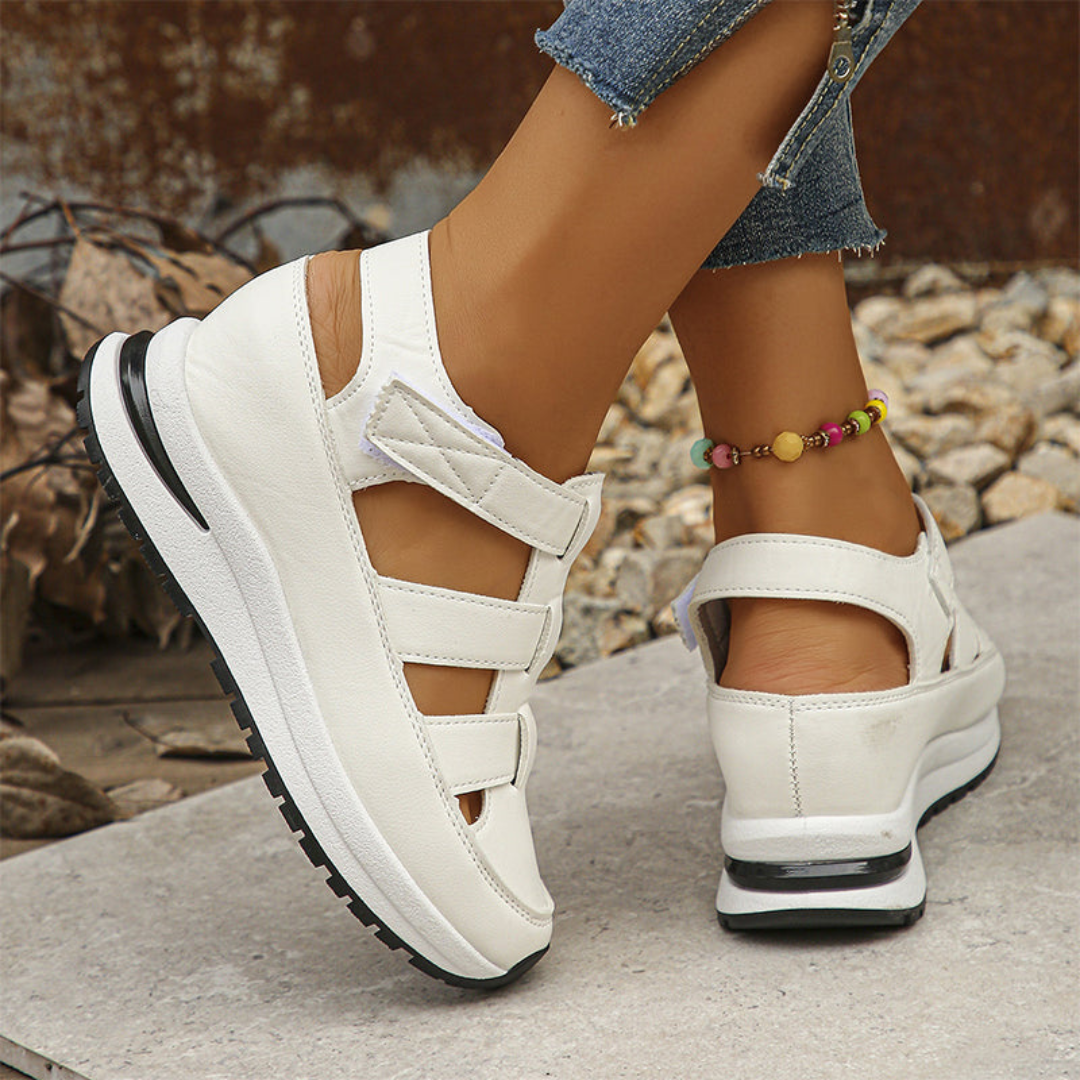 Sandalias Casuales con Plataforma y Diseño de Tiras Cruzadas para una Máxima Comodidad®