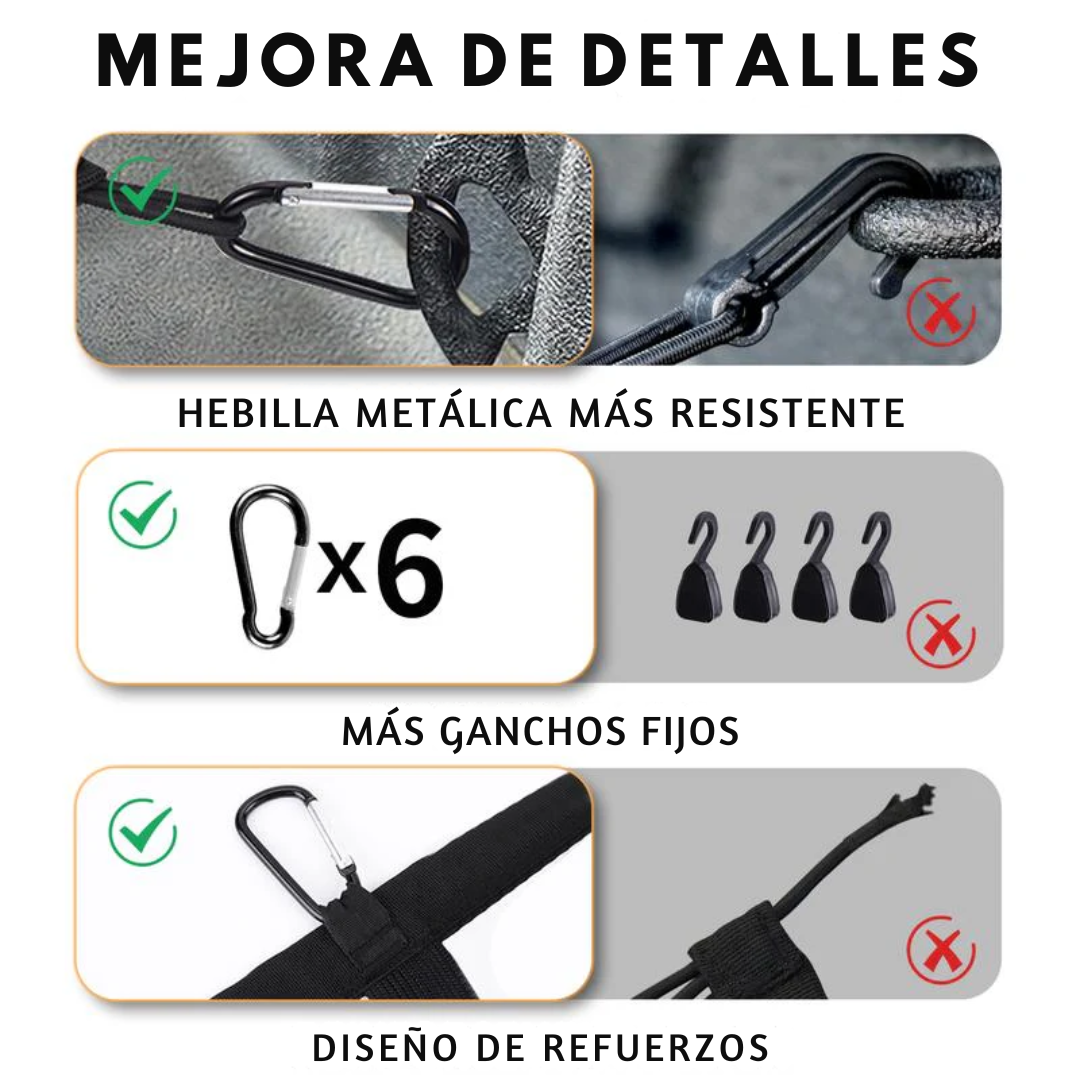 Red Elástica para Maletero la Sujeción Robusta y Segura para tu Carga