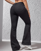 Pantalón Claro Corte Alto Estilo Campana®