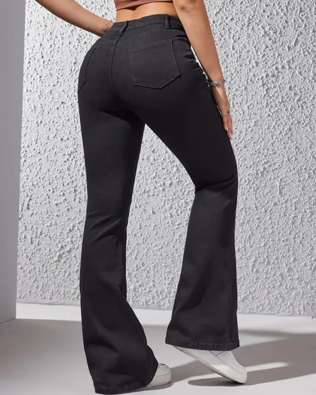 Pantalón Claro Corte Alto Estilo Campana®