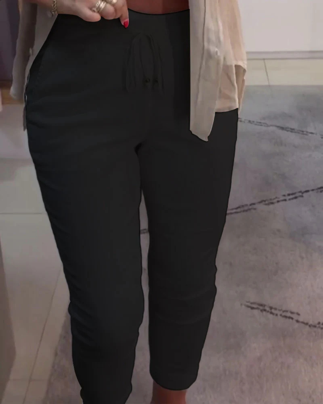 Pantalones anchos con ajuste elástico para mujer®