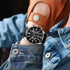 Reloj de cuarzo multifuncional resistente al agua para hombre