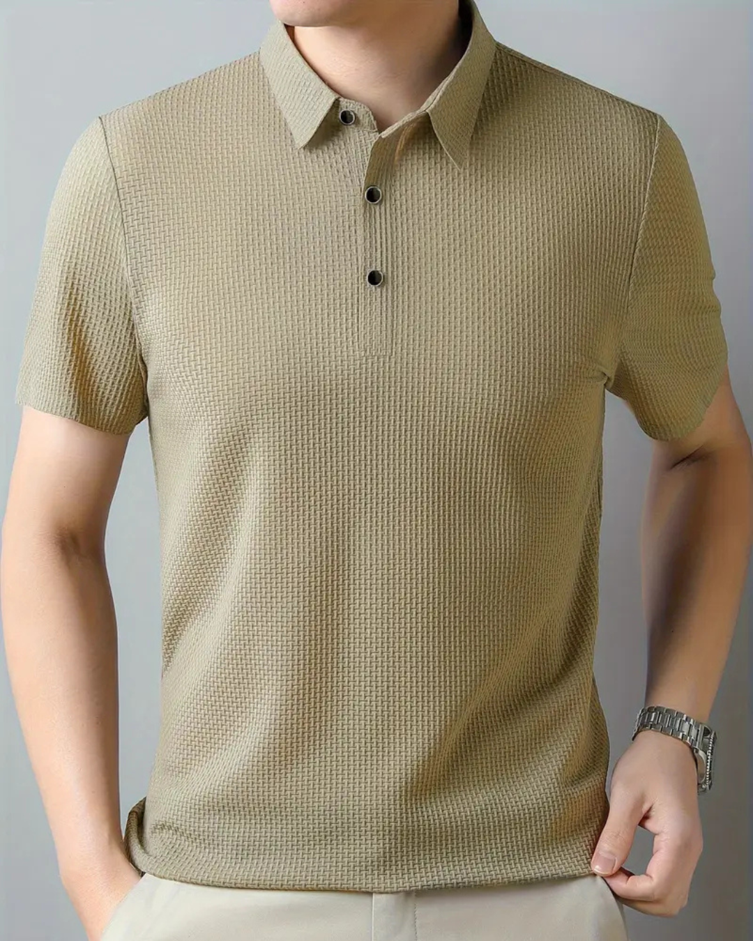 Camiseta polo casual transpirable