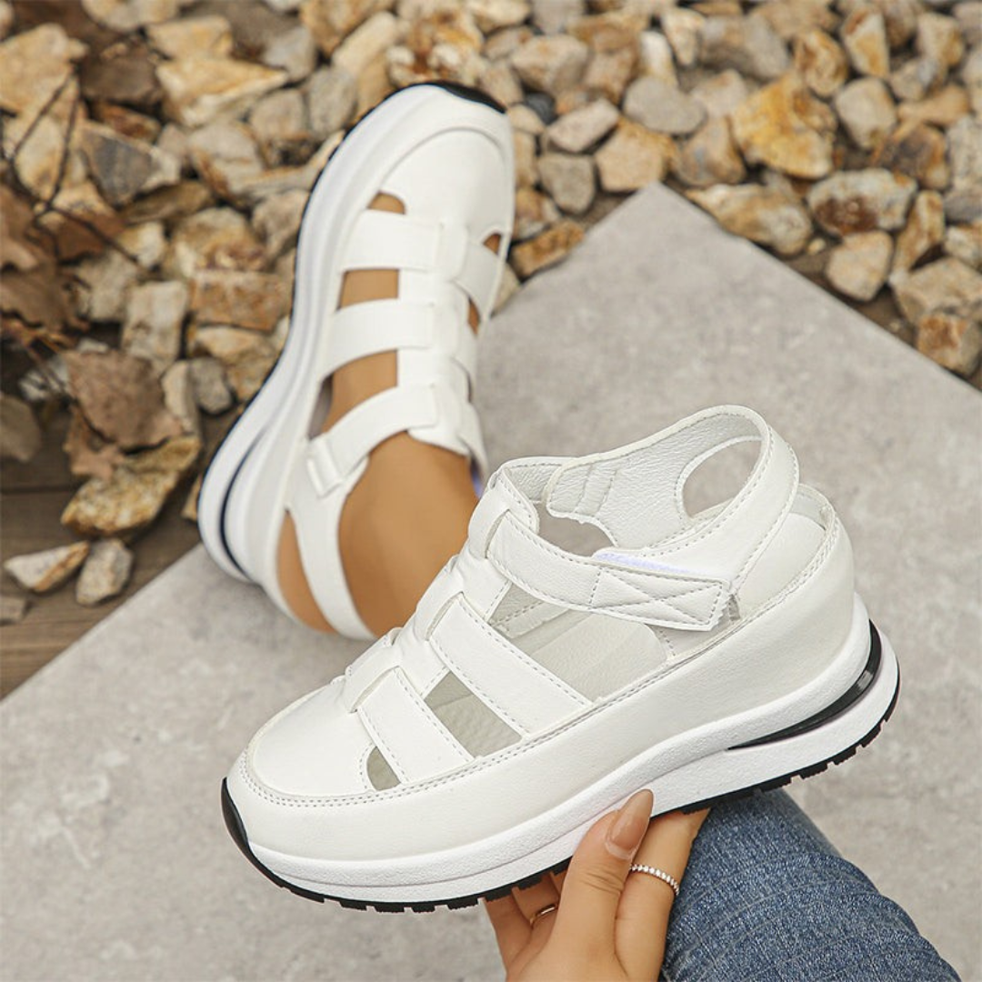 Sandalias Casuales con Plataforma y Diseño de Tiras Cruzadas para una Máxima Comodidad®