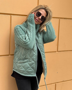 Chaqueta casual de manga larga con cremallera para mujer ®