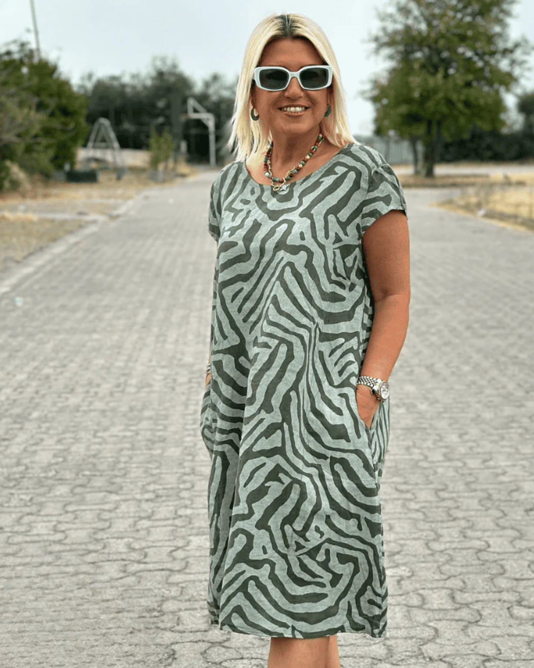 Vestido corto boho suelto y ajustado®