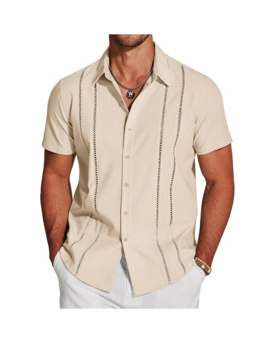 Camisa Guayabera de Lino Cubano para Hombre Frescura y Estilo Atemporal®