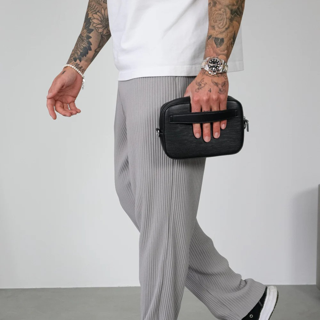 Bolso de cuero sintético para hombre con bolsillo delantero®