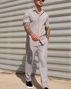 Conjunto Casual de Camiseta Manga Corta y Pantalón para Hombre®