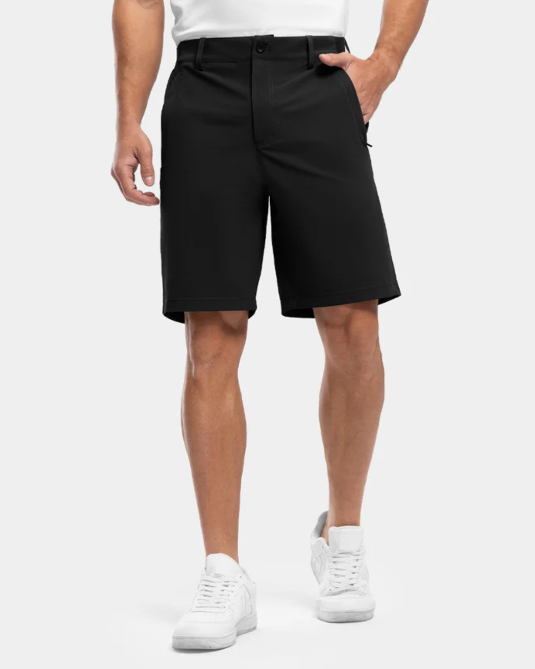Pantalones cortos de tejido transpirable y elástico para hombre