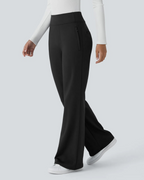 Pantalón de Cintura Alta para Mujer con Bolsillos Laterales con Cremallera